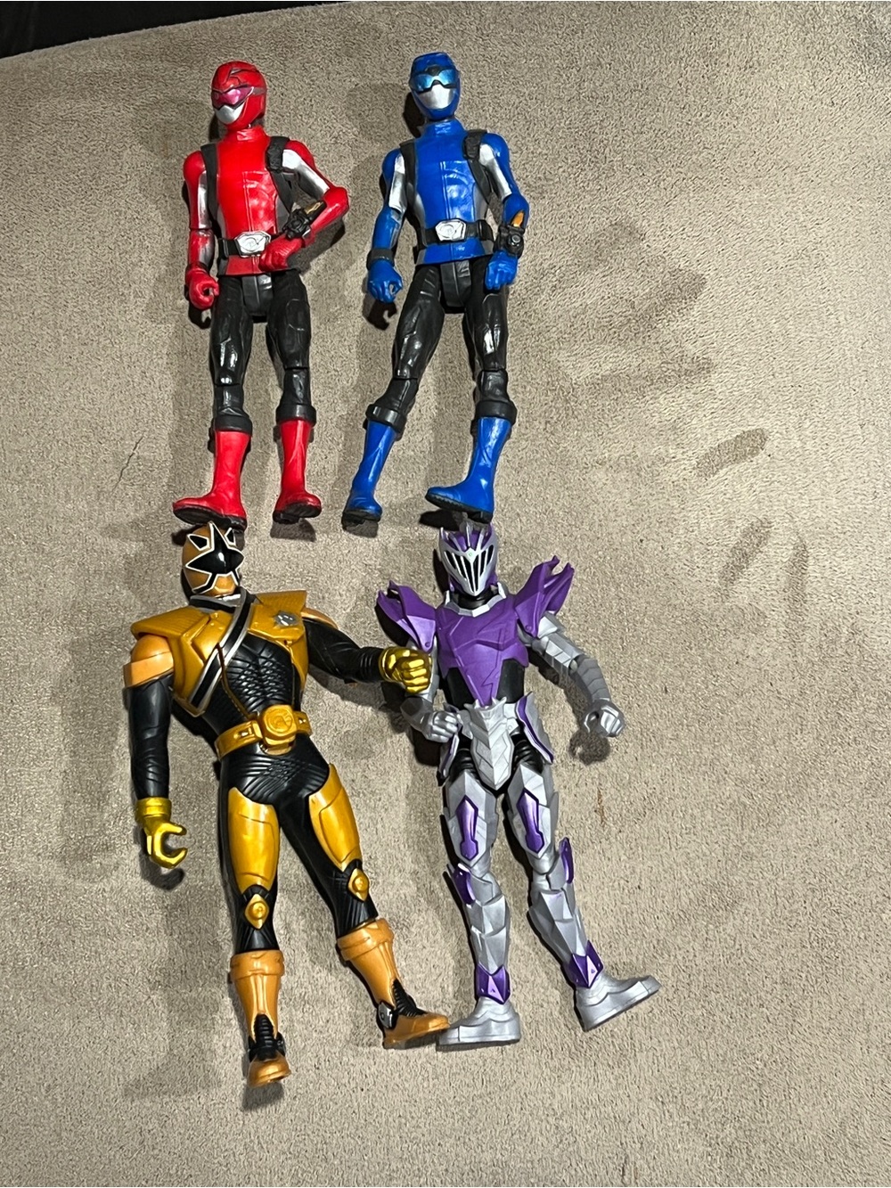 Power Rangers Dino Fury Void Knight & Beast Morph & Gold Samurai Figure lot